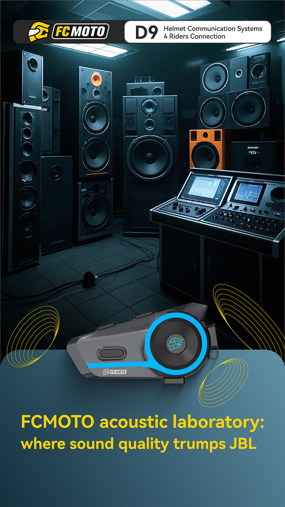 ASMAX D9 FC-Moto Edition Bluetooth Communication System Single Set