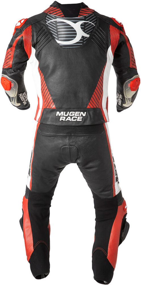 MUGENRACER Impegnato perforated Two Piece Motorcycle Leather Suit