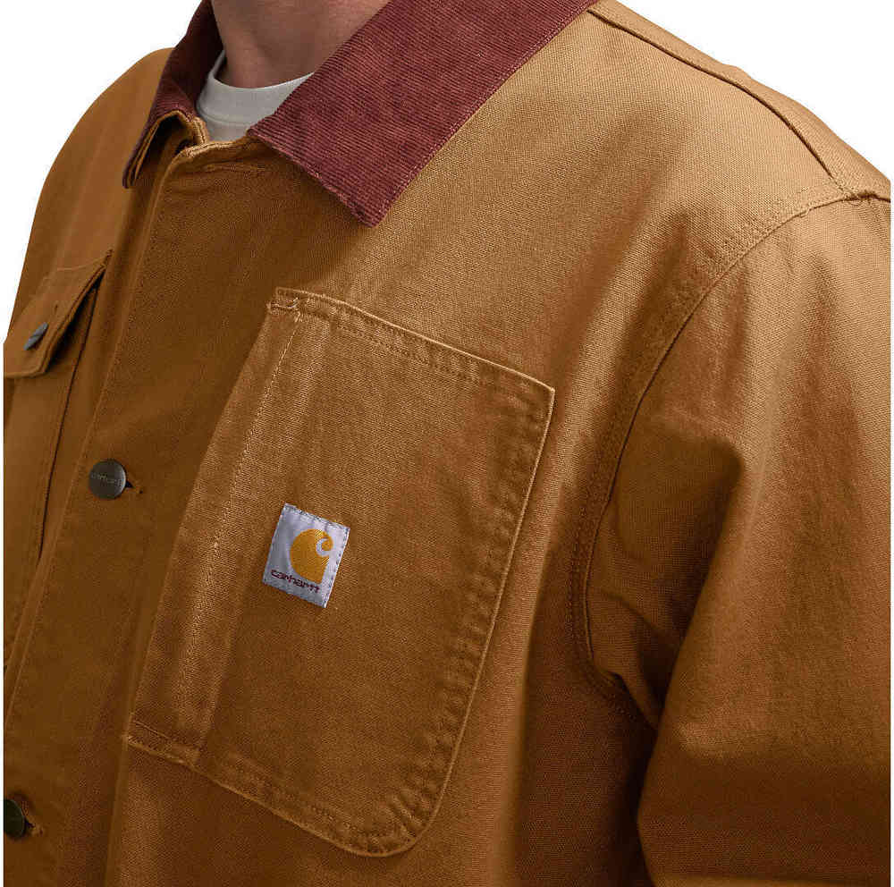 Carhartt Loose Fit Firm Duck Blanket-Lined Chore Coat
