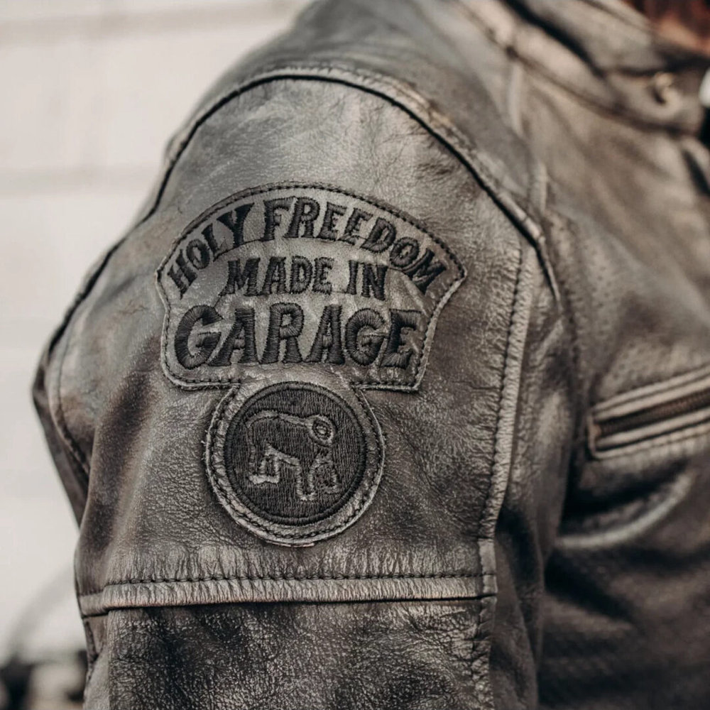 HolyFreedom Zero Summer perforated Motorcycle Leather Jacket