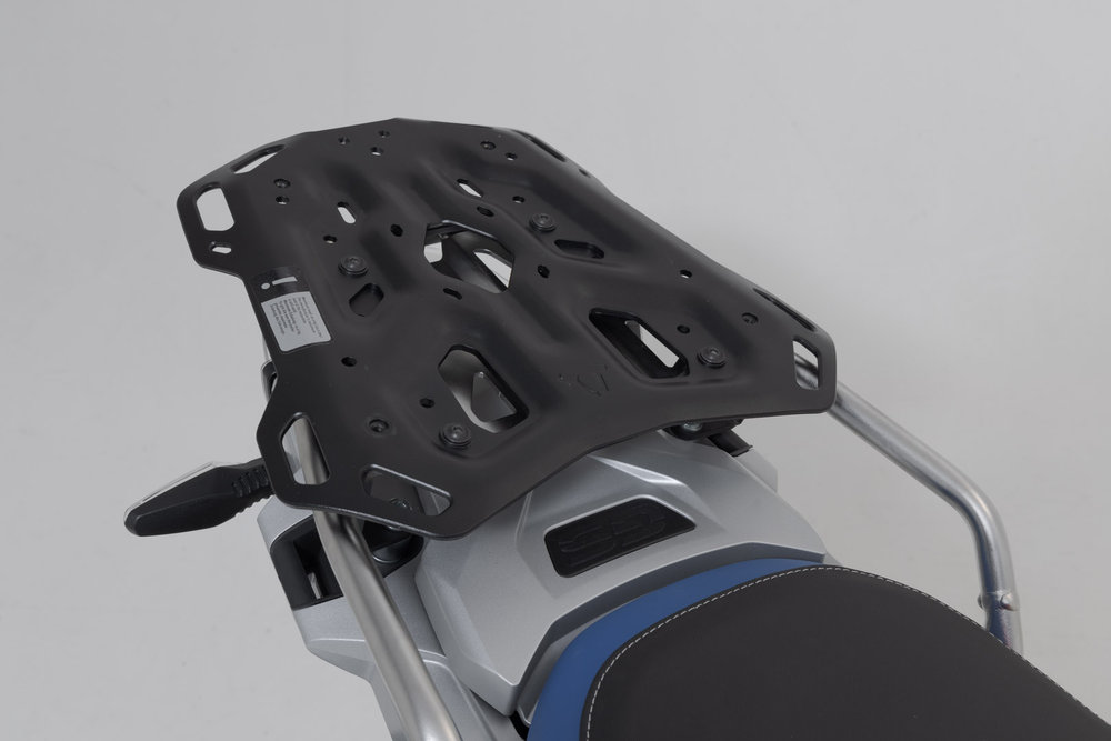 SW-Motech TRAX ADV top case system - Black. BMW R 1250 GS / Adv (21-) with Rallye seat.