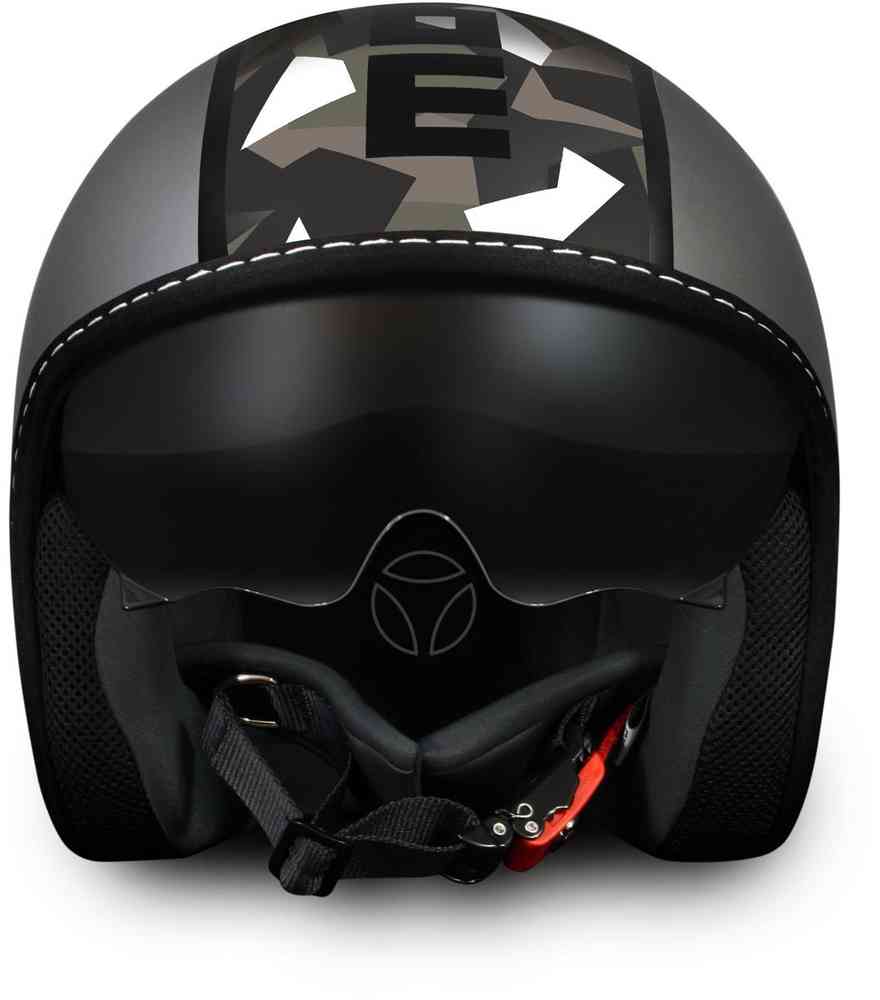 MOMODESIGN Blade Camouflage Jet Helmet Titan Matt