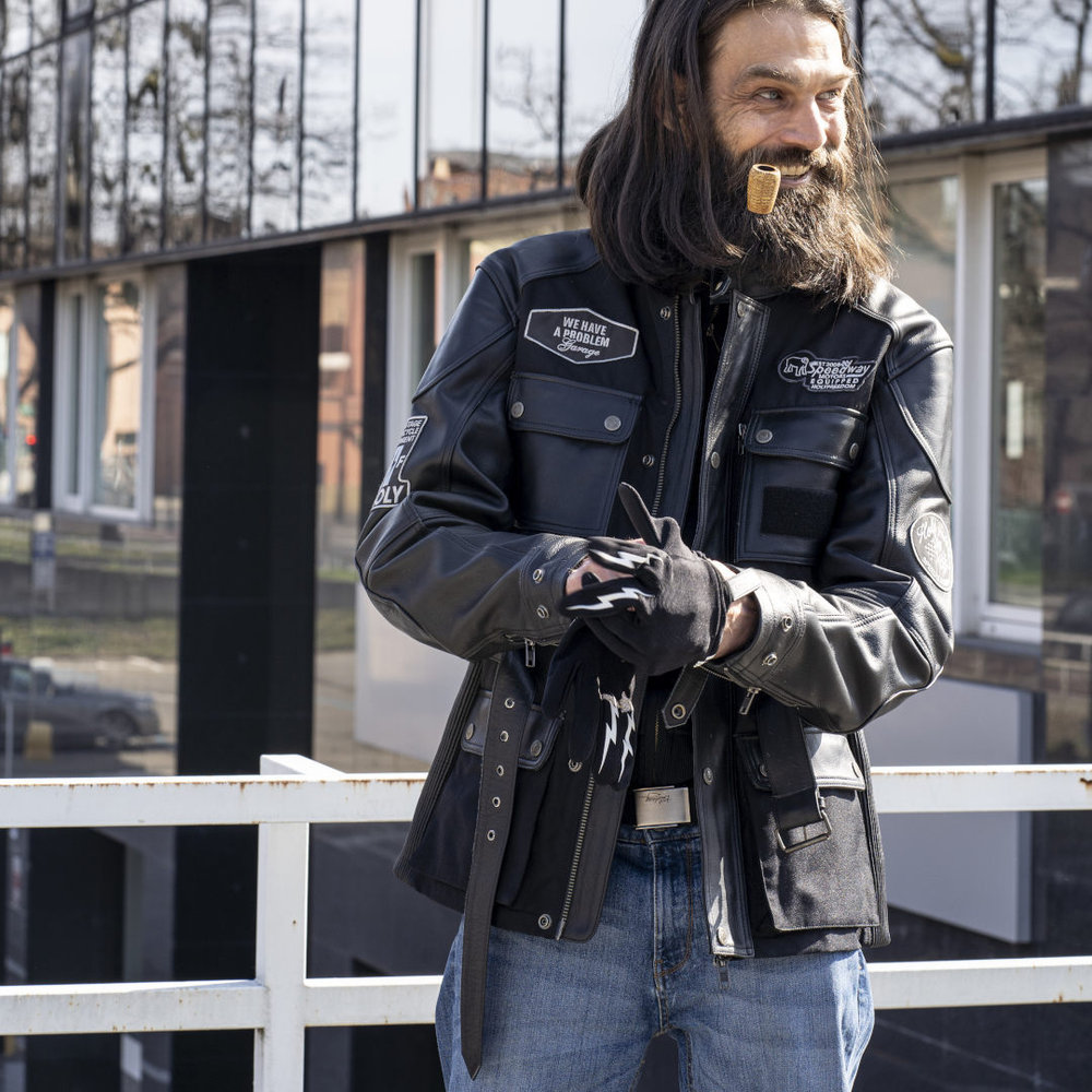 HolyFreedom Quattro TL motorcycle leather/textile jacket