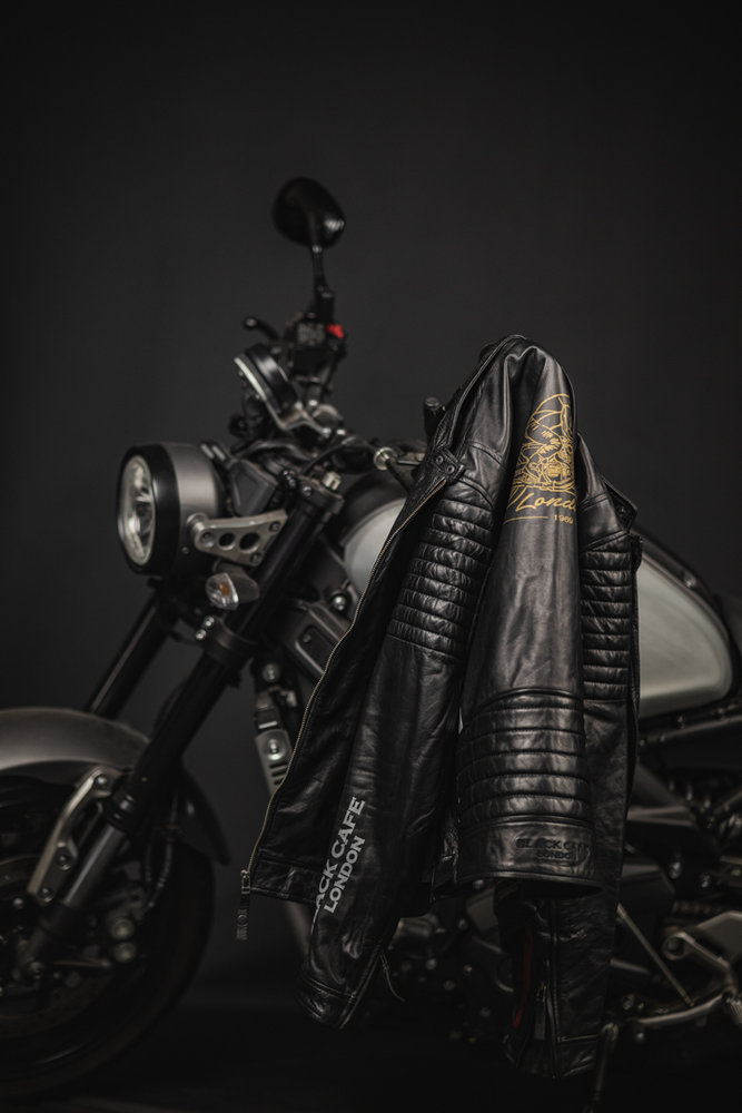 Black-Cafe London Seoul Motorcycle Leather Jacket
