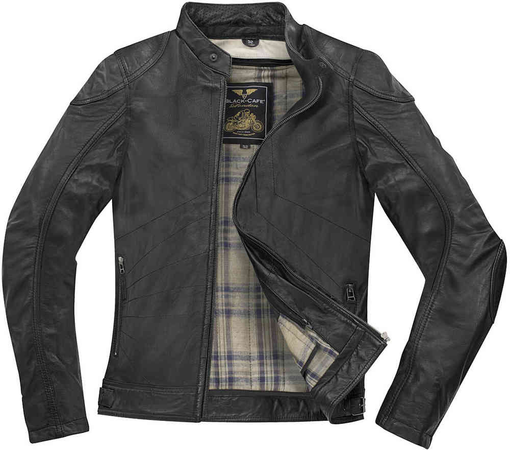 Black-Cafe London Atlanta Motorcycle Leather Jacket