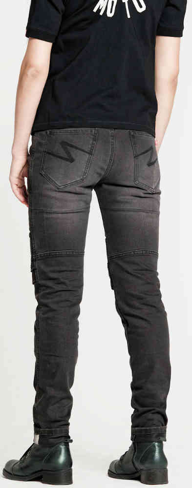 Pando Moto Rosie Devil Plain Ladies Motorcycle Jeans