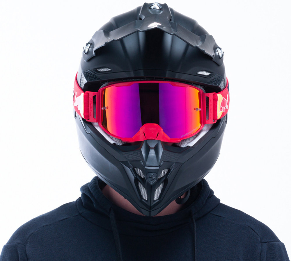 Red Bull SPECT Eyewear Strive Mirrored 006 Motocross Goggles