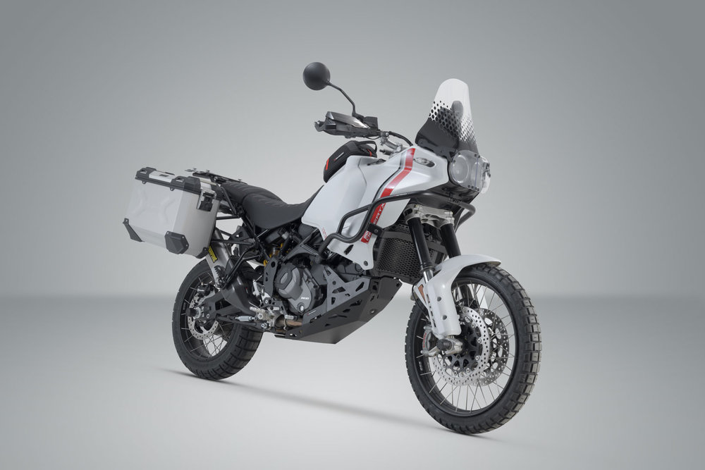 SW-Motech TRAX ADV aluminium case system - Silver. 45/37 l. Ducati DesertX (22-).