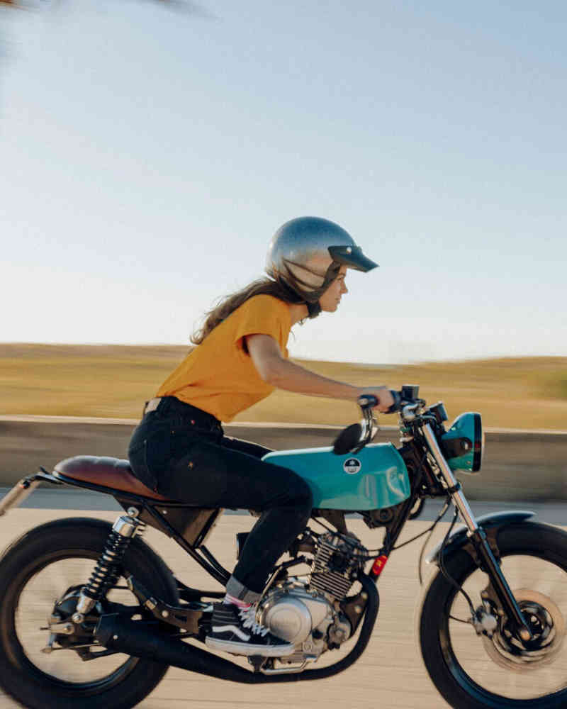 Riding Culture High Waist Ladies Motorcycle Jeans