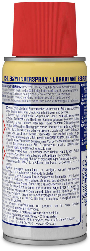 WD-40 Specialist Lock Cylinder Spray 100 ml
