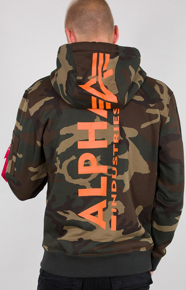 Alpha Industries Back Print Camo Hoodie