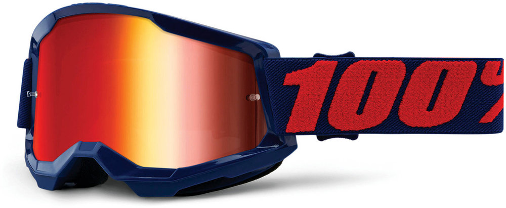 100% Strata 2 Chrome Motocross Goggles