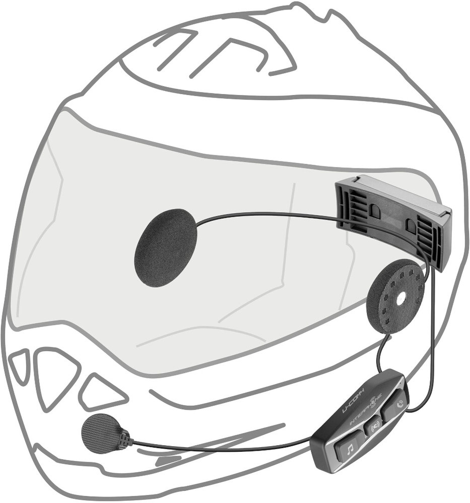 Interphone U-com 4 Bluetooth Communication System Single Pack