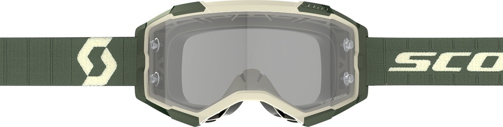 Scott Fury Light Sensitive Kaki/Green Motocross Goggles