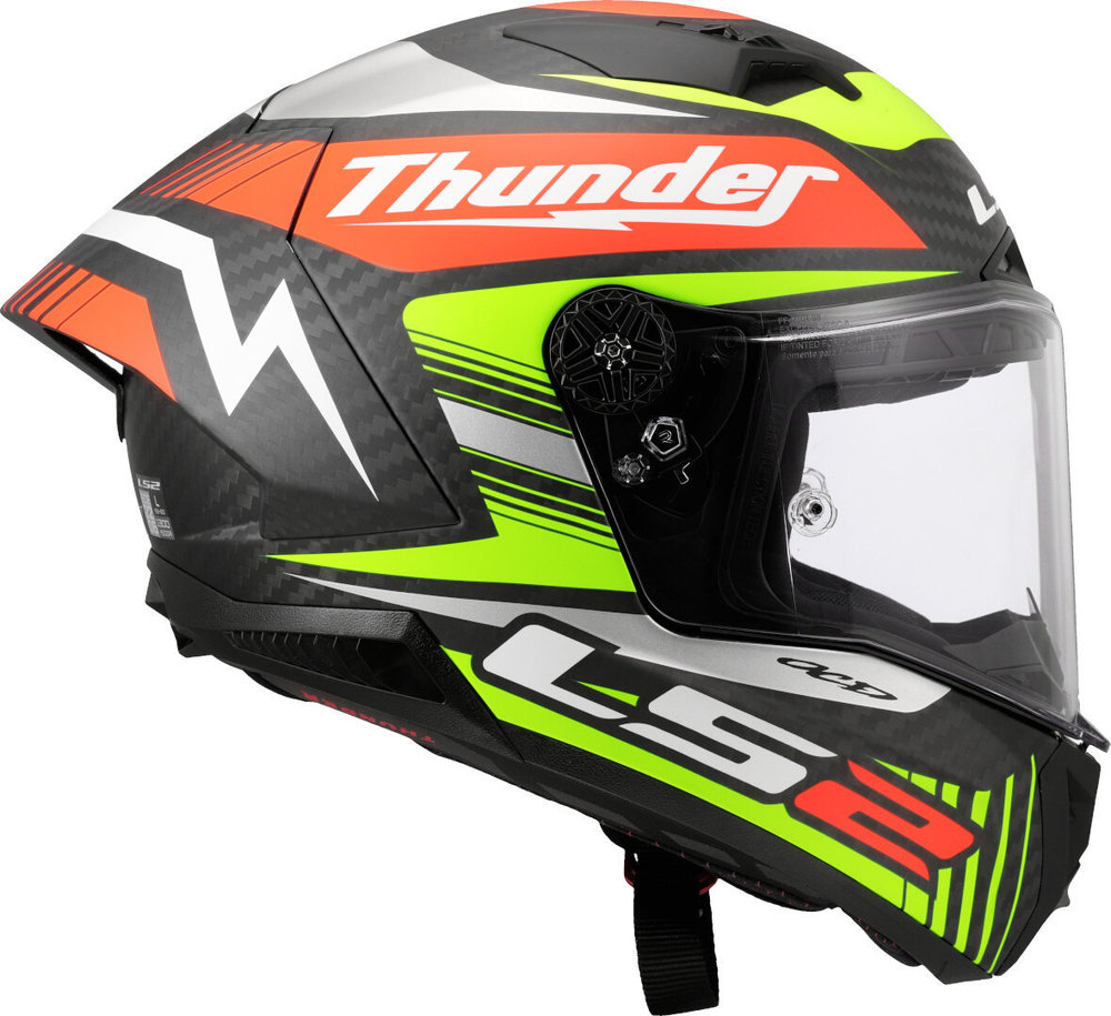 LS2 FF805 Thunder GP Black Replica Carbon Helmet