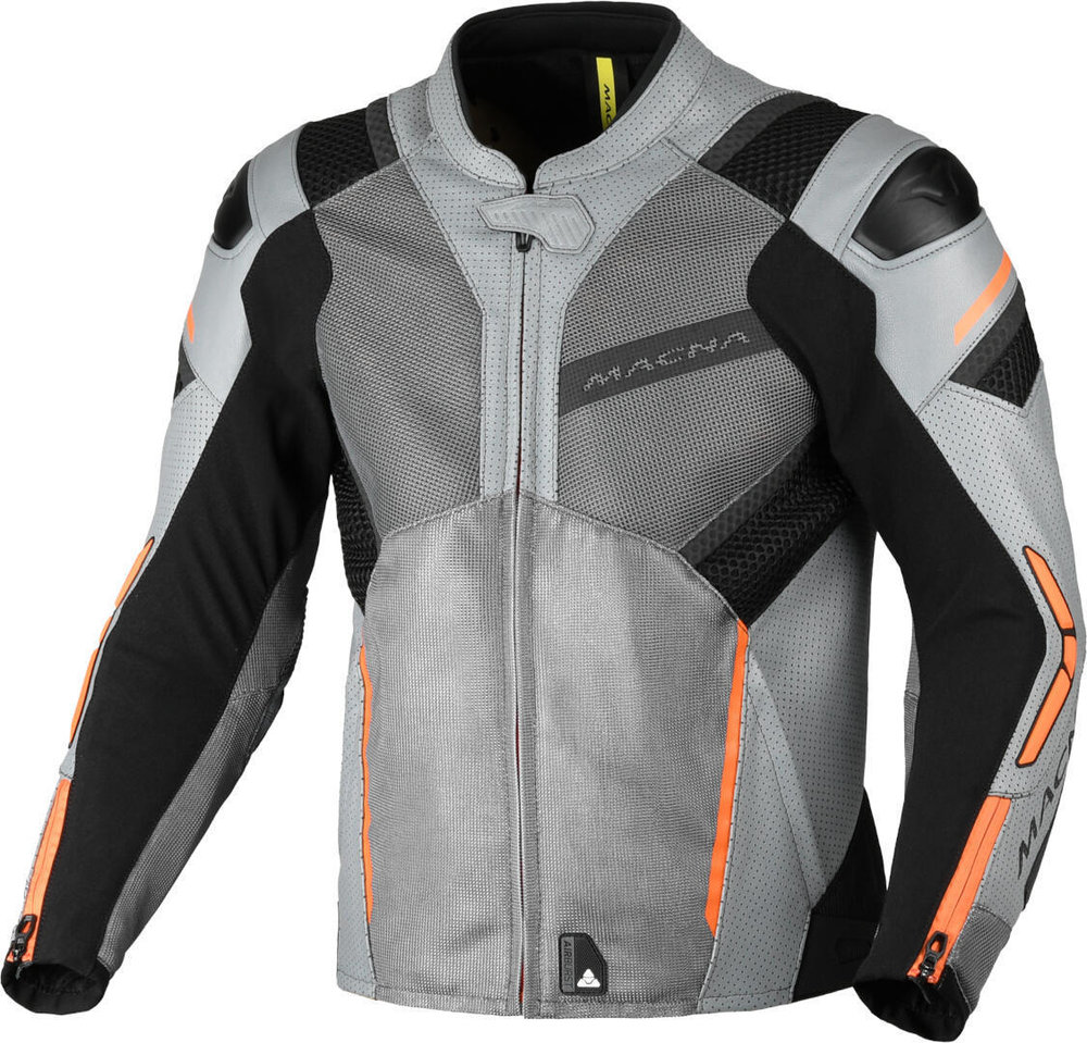 Macna Galvic perforated Motorcycle Leather/Textile Jacket