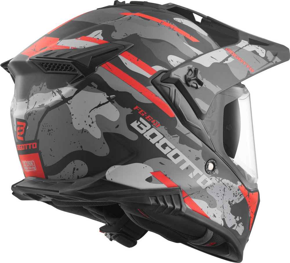 Bogotto FG-601 Sniper Fiberglass Enduro Helmet