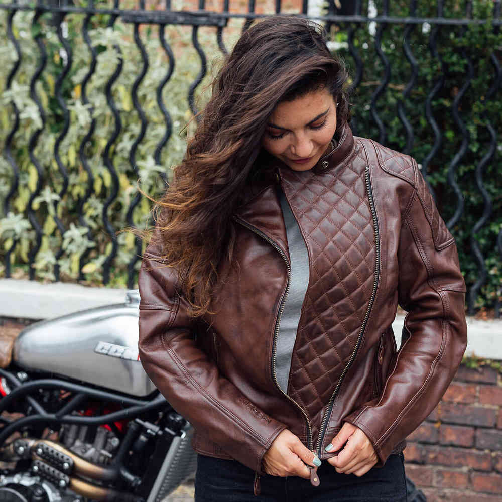 Merlin Bristol D3O Cafe Ladies Motorcycle Leather Jacket
