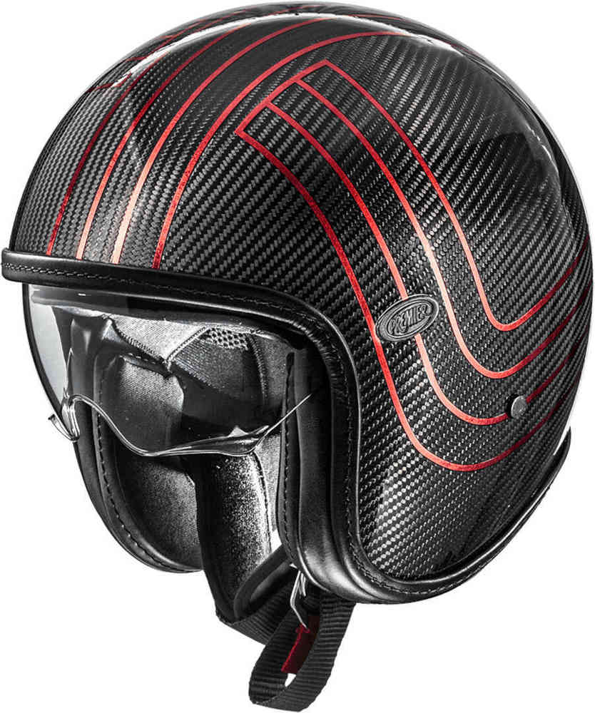 Premier Vintage Platinum ED Carbon EX Chromed BM Jet Helmet