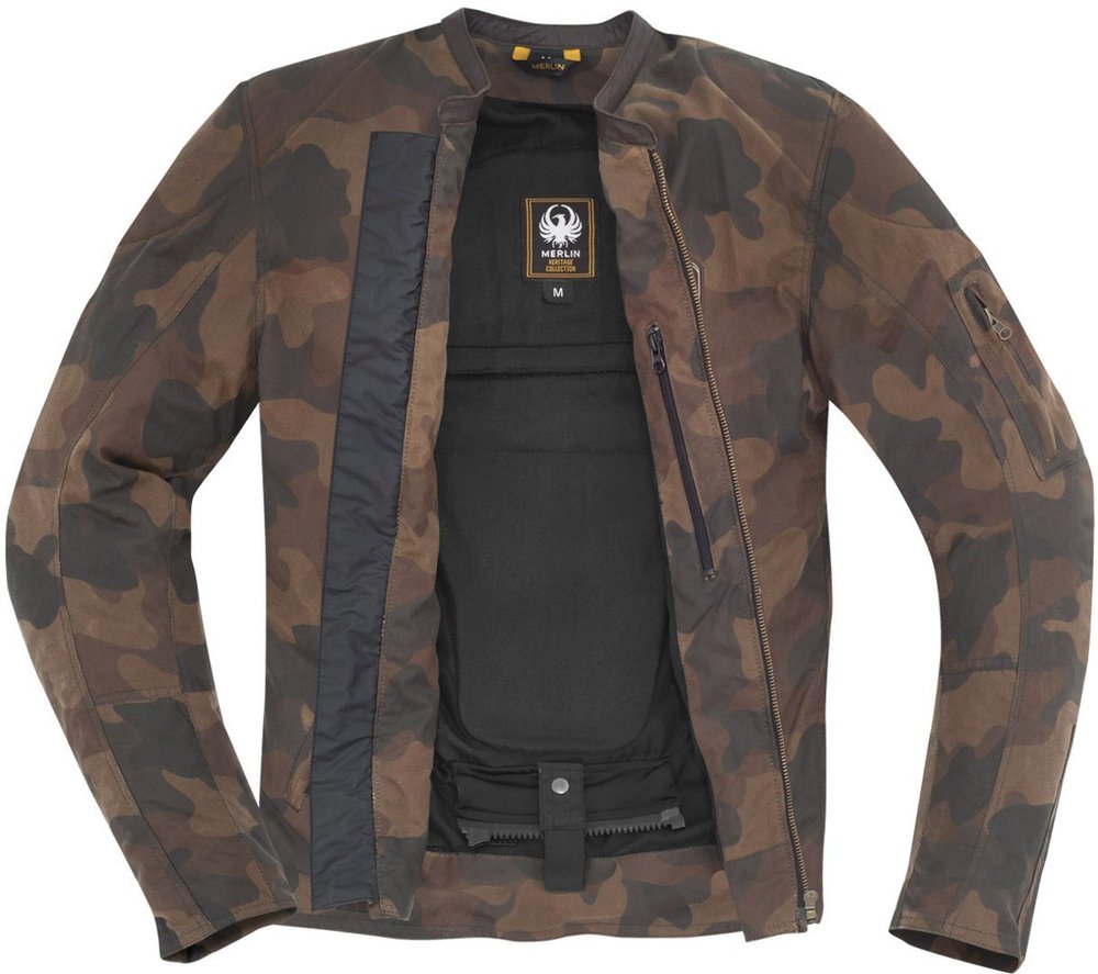 Merlin Covert Camo Motorcycle Waxed Jacket