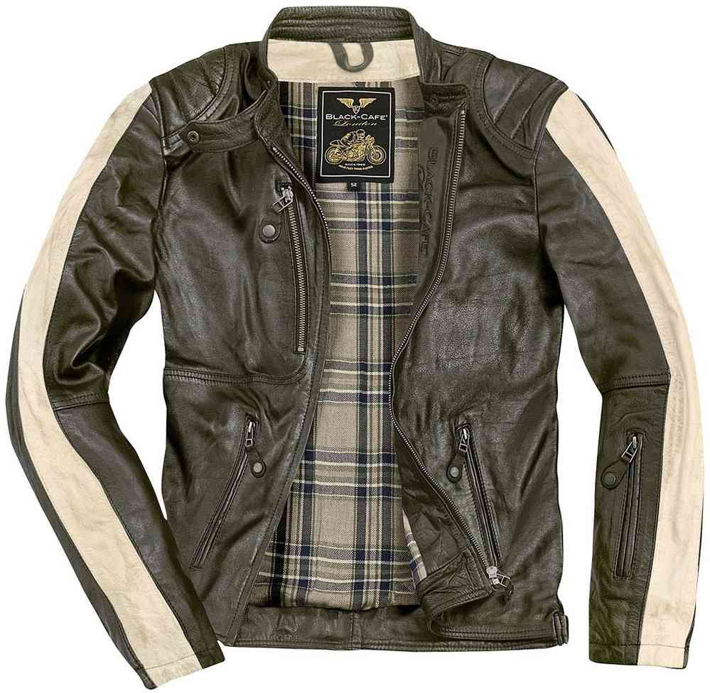 Black-Cafe London Vintage Motorcycle Leather Jacket