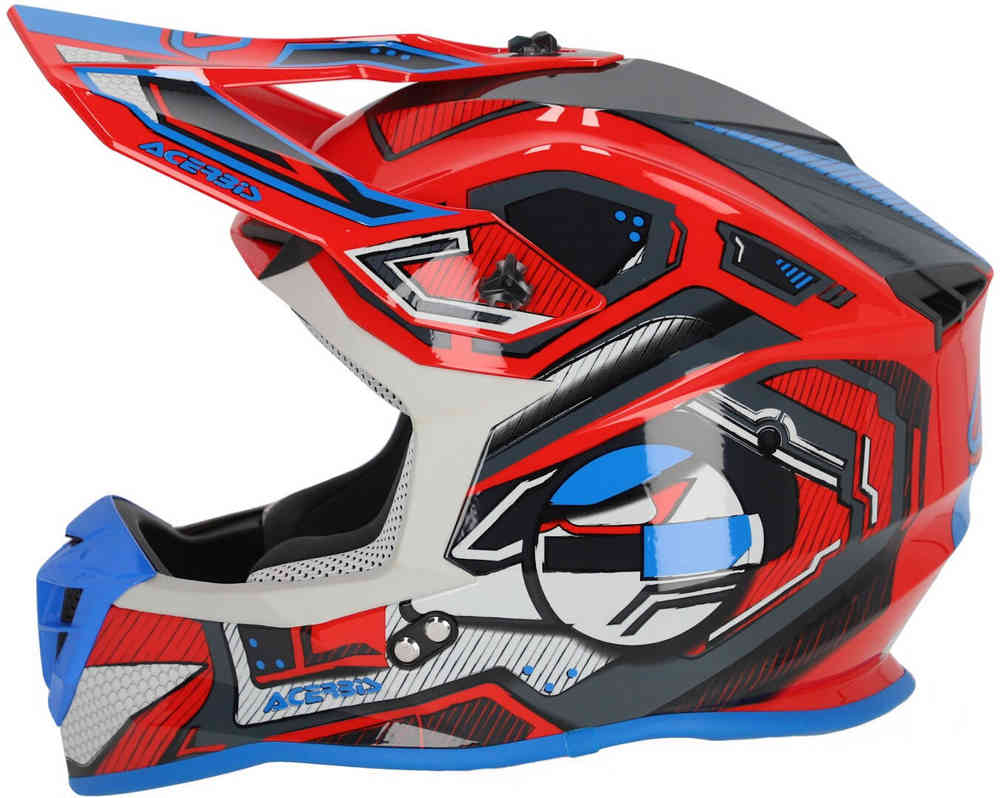 Acerbis Linear Graphic 2024 Motocross Helmet