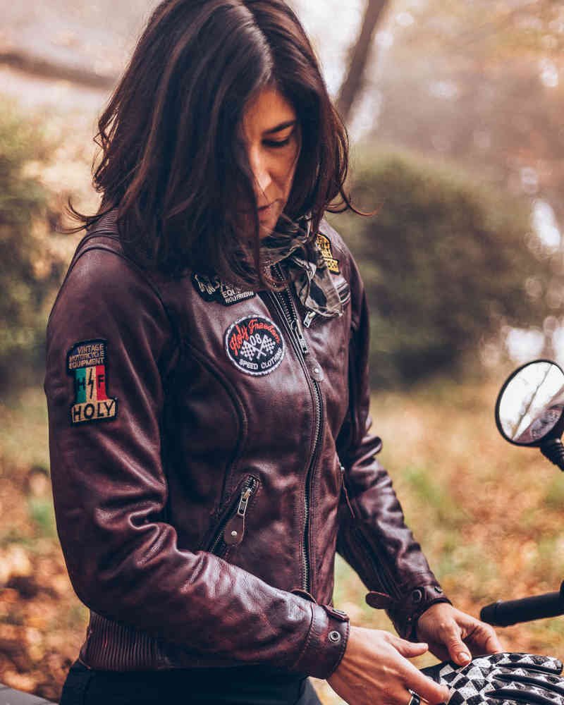HolyFreedom Zero Ladies Motorcycle Leather Jacket