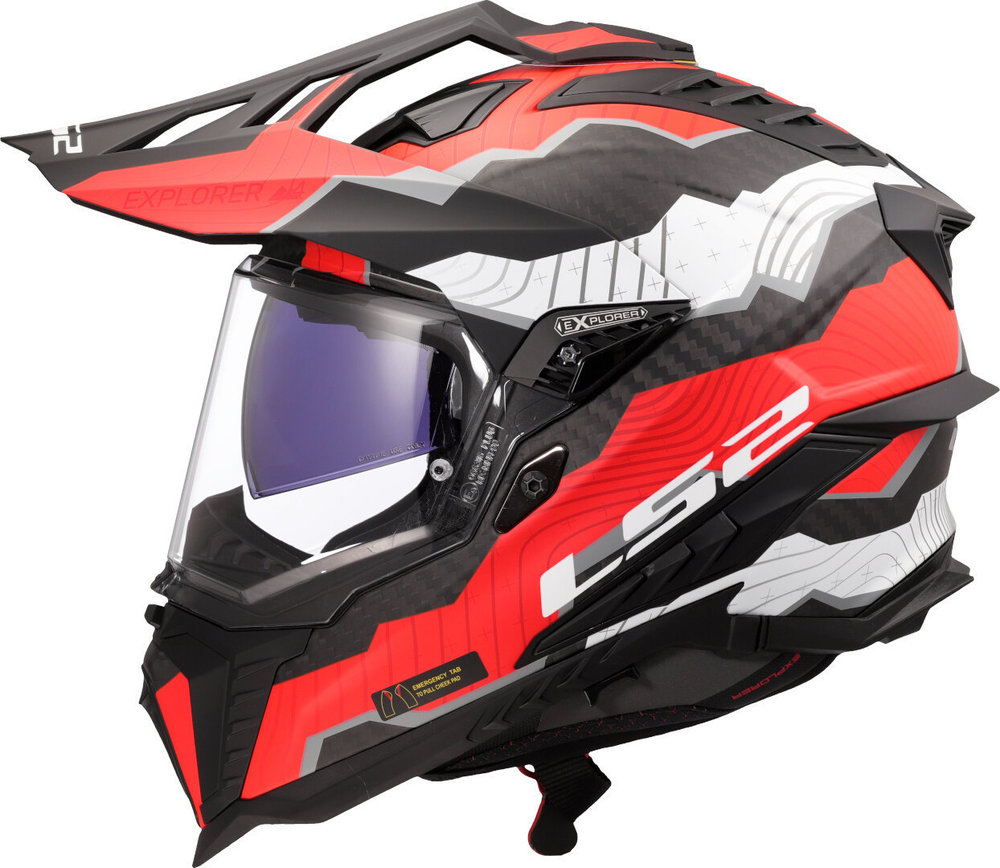 LS2 MX701 Explorer Carbon Trick Motocross Helmet