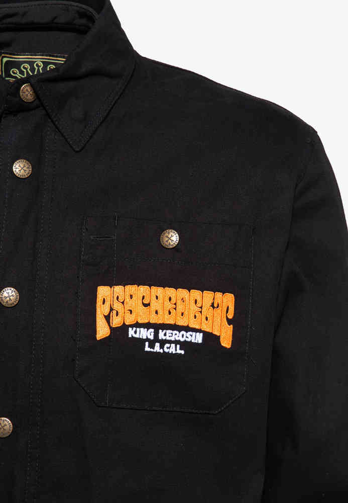 King Kerosin Psycedellic Chopper Workwear Shirt