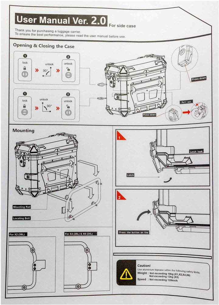 FC-Moto Terreno EVO 28 L Alu Side Case