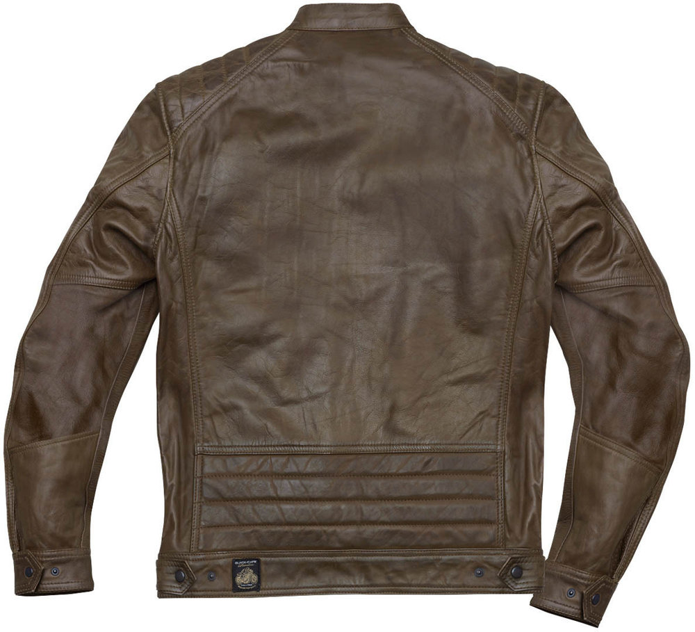 Black Cafe London Houston Motorcycle Leather Jacket