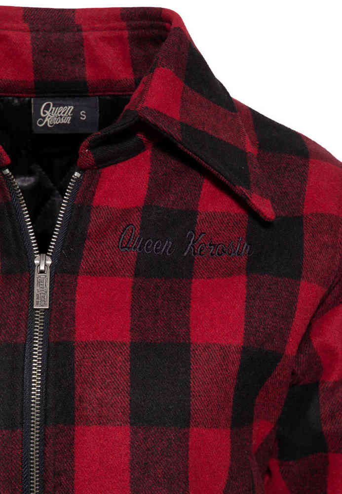 Queen Kerosin Speedway Queen Checkered Ladies Jacket