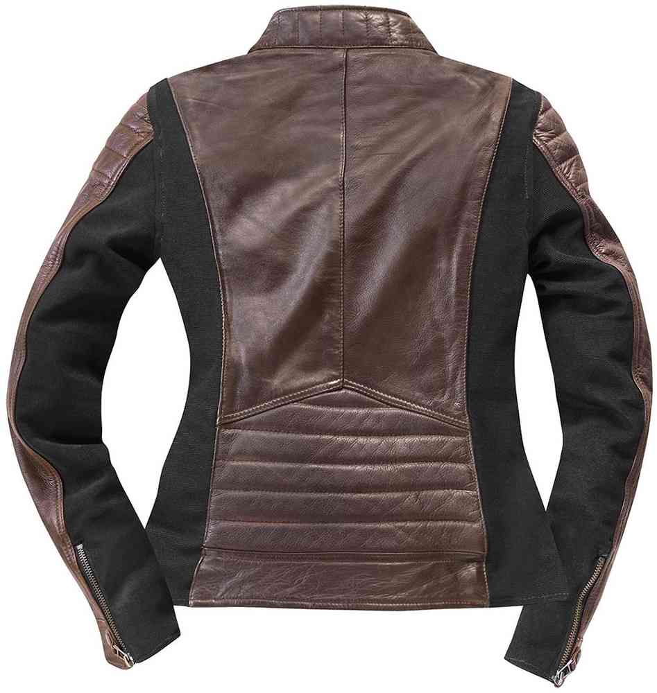 Black-Cafe London Semnan Ladies Motorcycle Leather Jacket