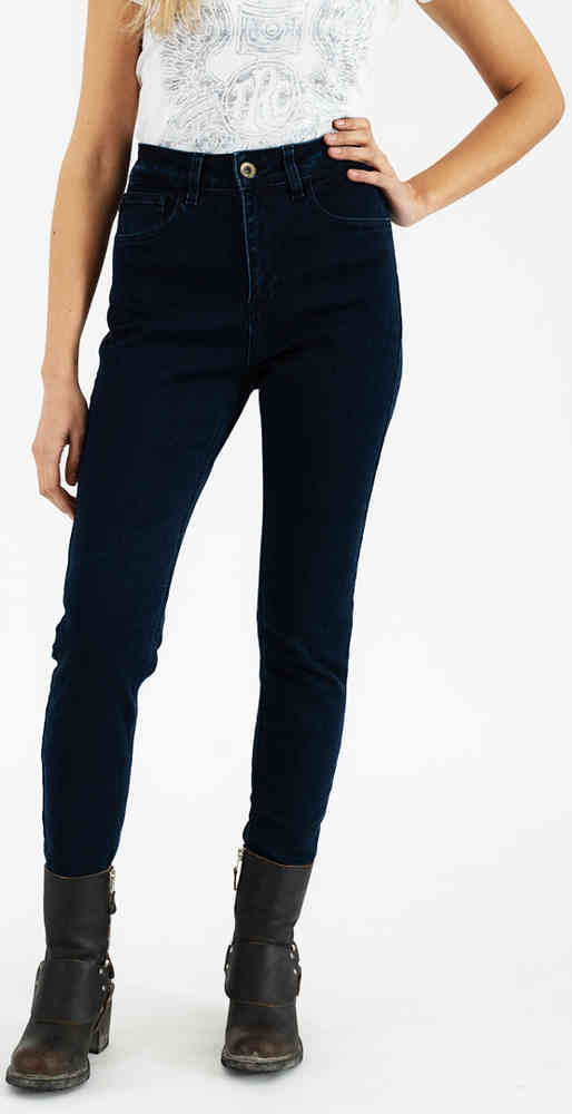 Rokker Rokkertech High Waist Blue Ladies Motorcycle Textile Pants