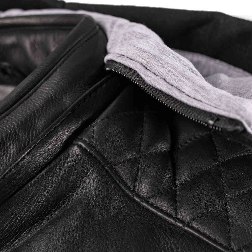 Rusty Stitches Super Jari Hooded V2 Motorcycle Leather Jacket