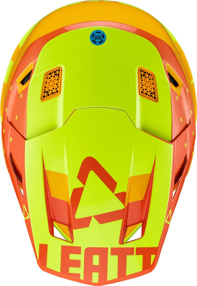Leatt 7.5 Tricolor Motocross Helmet with Goggles