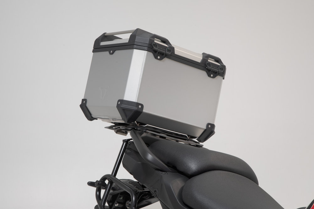 SW-Motech TRAX ADV top case system - Silver. Yamaha Tracer 9 / GT (20-) / GT+ (22-).