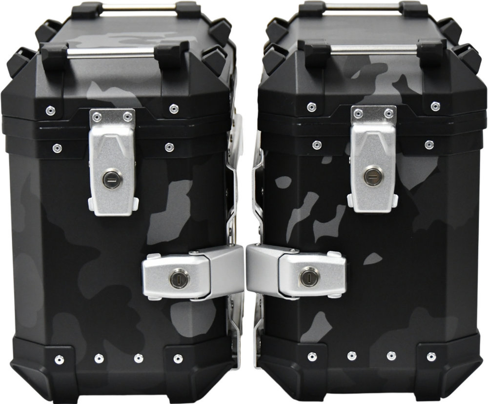 FC-Moto Terreno EVO Camo Black 28 L Alu Side Case Set + Lock Cylinder Set