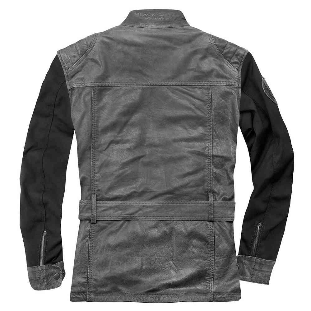 Black-Cafe London Retro Motorcycle Leather Jacket