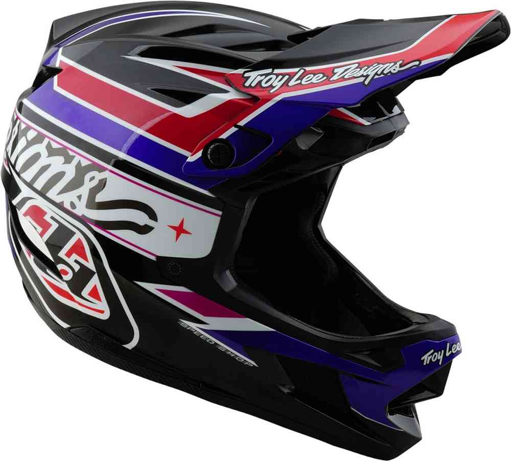 Troy Lee Designs D4 Mips Linear Polyacrylite Downhill Helm