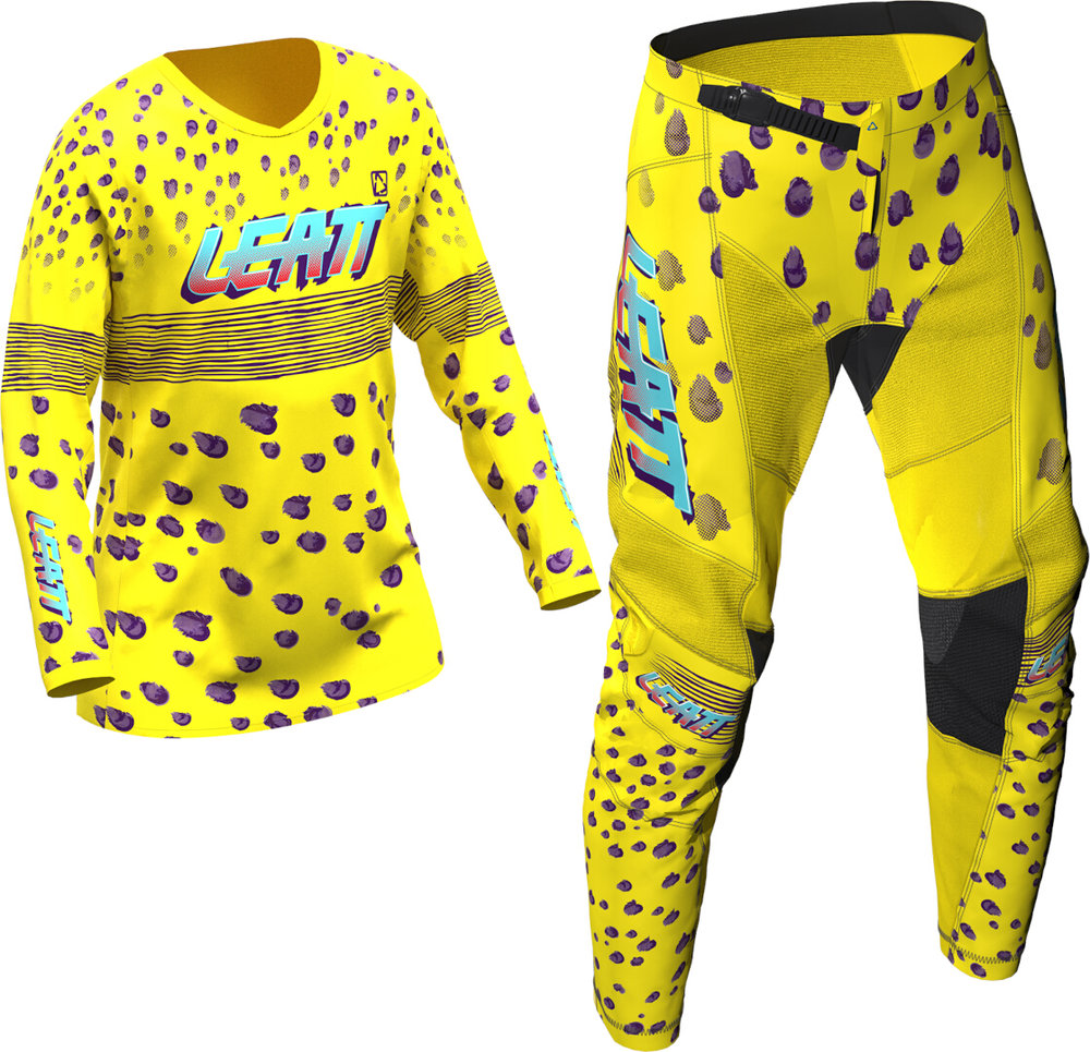 Leatt 3.5 Ride Kit Cheetah 2025 Mini/Junior Motocross Jersey and Pants Set
