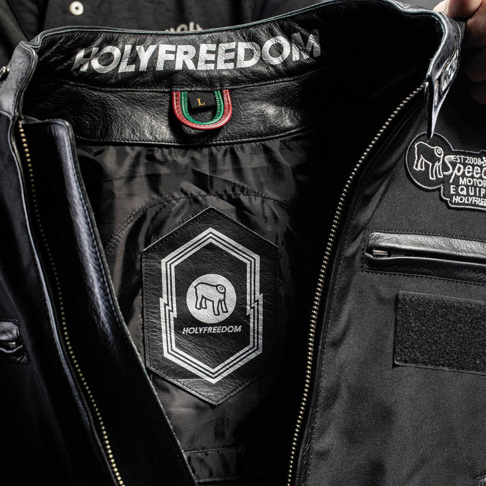 HolyFreedom Zero Camo motorcycle leather/textile jacket