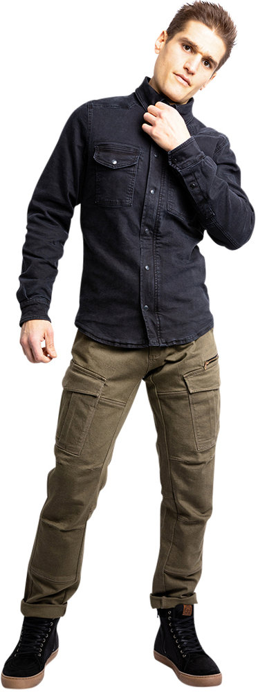 John Doe Motoshirt XTM Denim Motorcycle Shirt