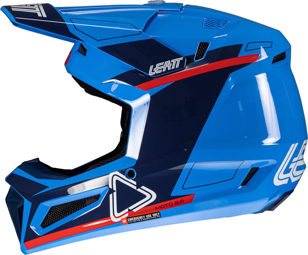 Leatt 3.5 Angled Motocross Helmet with Goggles