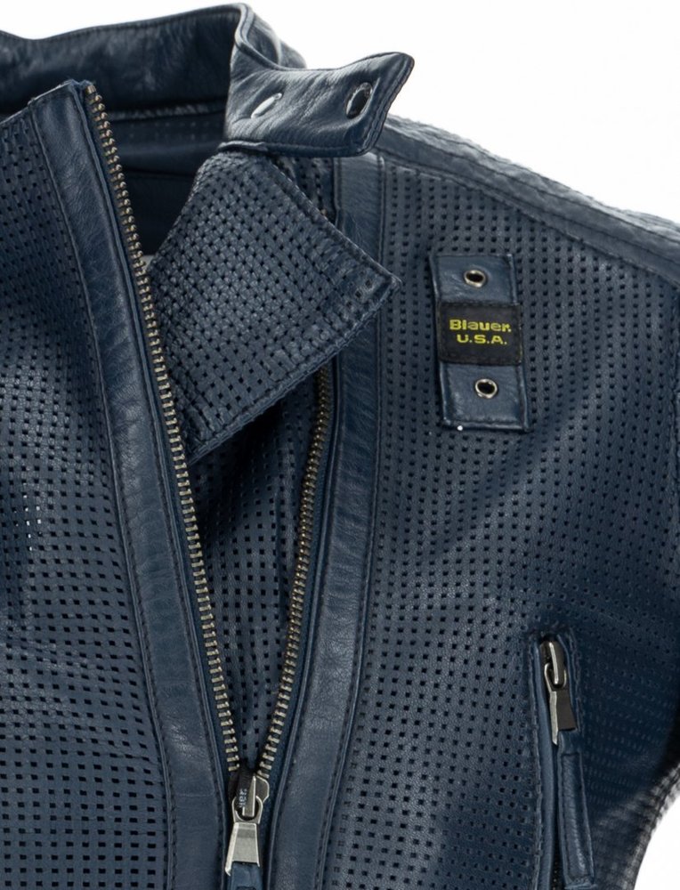 Blauer USA Moore Perforated Ladies Leather Jacket