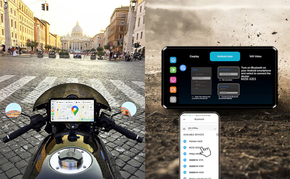 AlienRider M2S  Motorcycle Multimedia System + Cameras