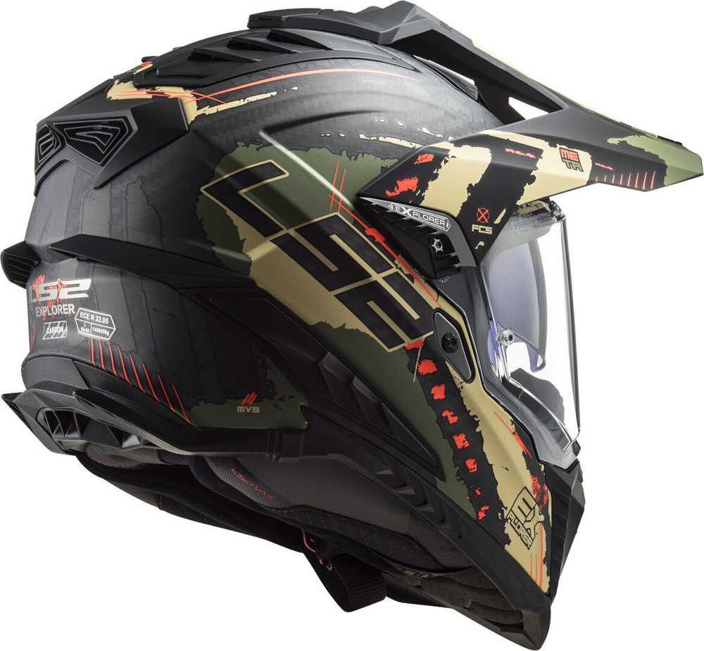 LS2 MX701 Explorer Carbon Extend 06 Motocross Helmet
