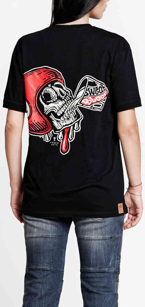 Pando Moto Mike Red Skull T-Shirt
