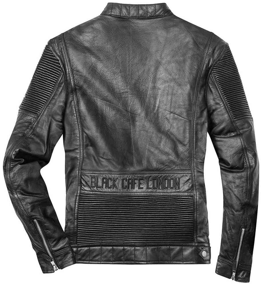Black-Cafe London Milano Motorcycle Leather Jacket