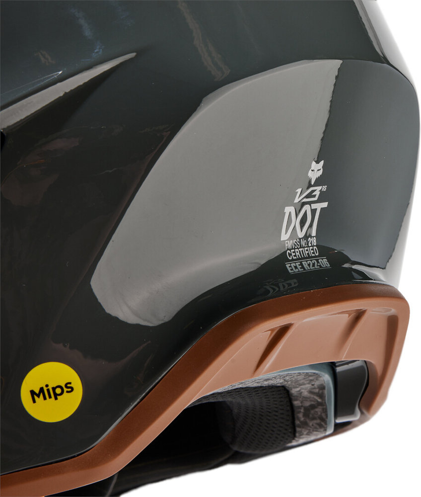 FOX V3 RS Carbon Solid MIPS Motocross Helmet